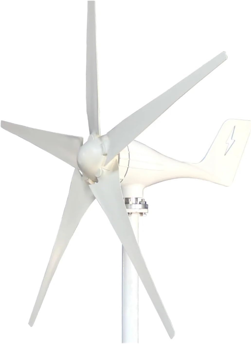 3000W Horizontal Wind Turbine Generator Kit with Controller 12V/24V/48V Low Noise Turbine Hybrid Solar Wind System White Industrial Energy(Model1,48V_3000W)