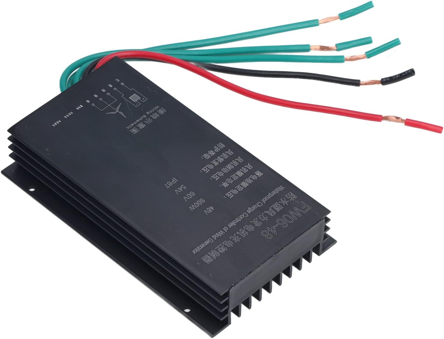 48V 600W Wind Charge Controller, Integrated Aluminum Wind Turbine Generator Kit, IP67 - Automatic Charging, Over - Speed Protection, Ideal for Wind Power Systems