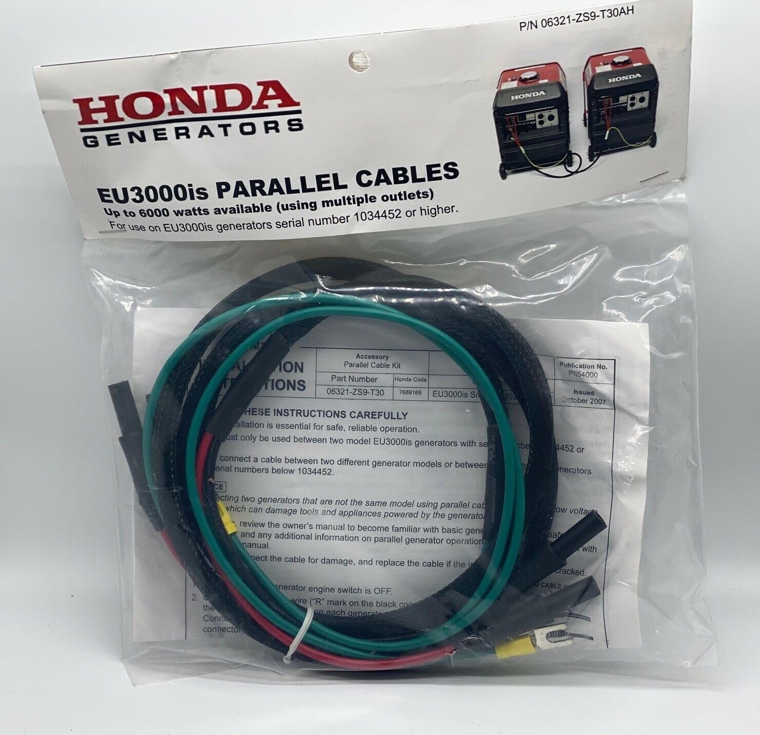 Replacement for NEW GENUINE HONDA GENERATOR PARALLEL CABLES EU3000is EU 3000IS 06321-ZS9-T30AH