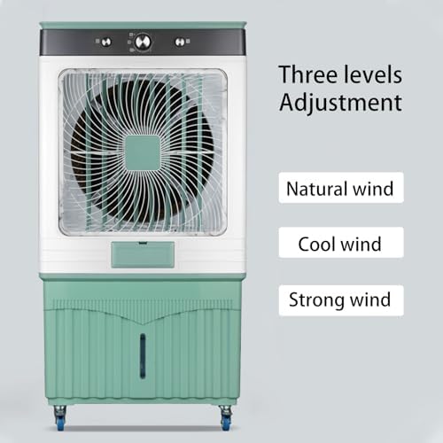 Portable Air Conditioners, Evaporative Air Cooler with 3 Wind Speed and Water Tank, Powerful Swamp Cooler for Room Office Garage Use