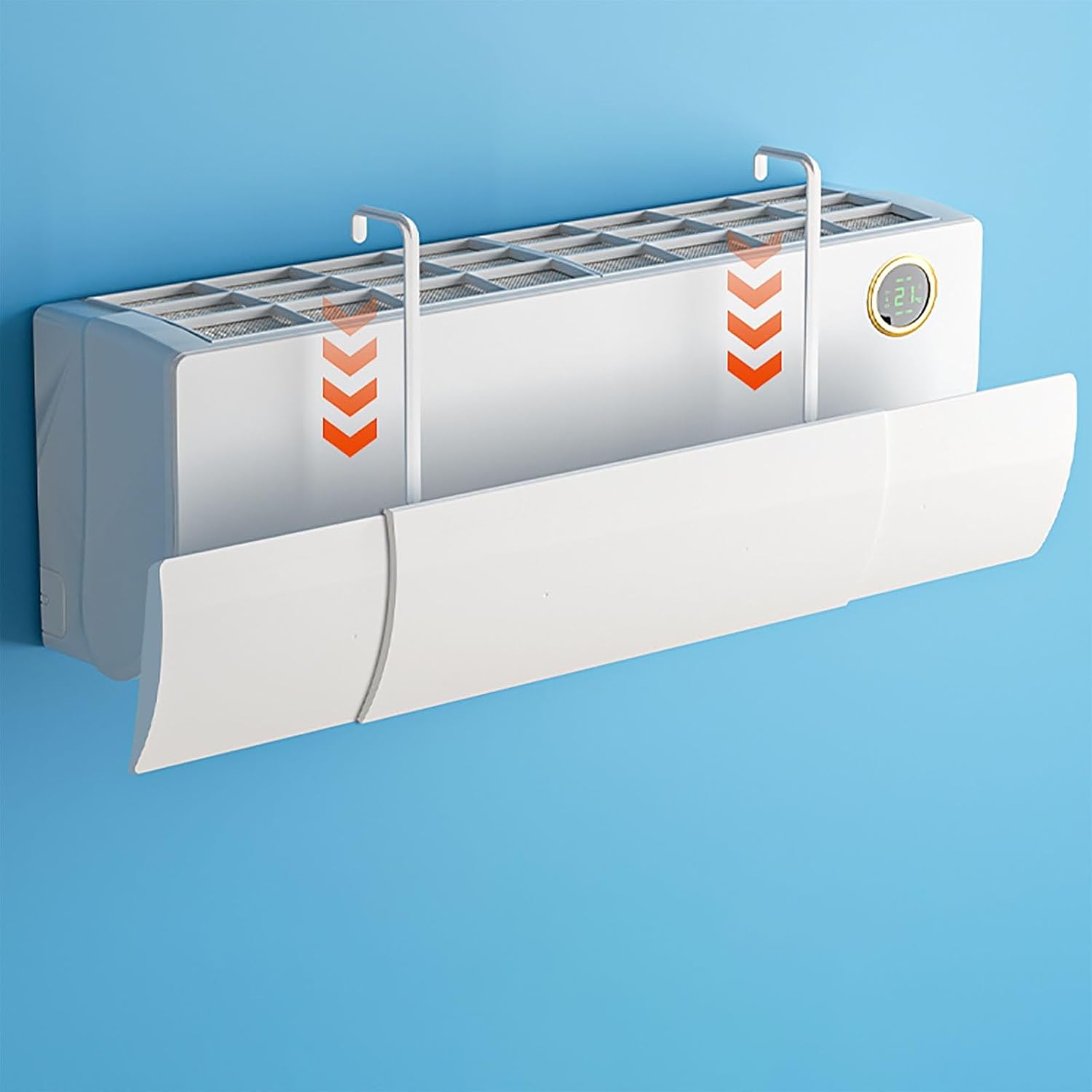 Telescopic Air Conditioner Deflector, Anti-Direct Blowing of Air Conditioners Wind Deflector, AC Air Deflectors of Punch-Free