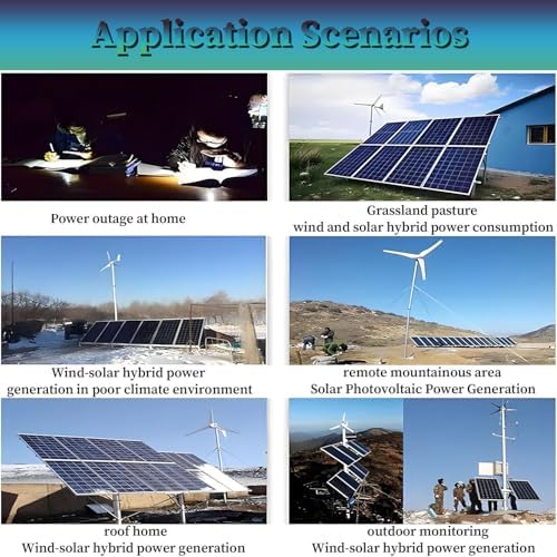 16000W Wind Solar Hybrid Controller - MPPT Boost Charging, LCD Display, 8000W Wind Turbine & Solar Power, 12V Multifunctional Charge Controller for Renewable Energy Solutions