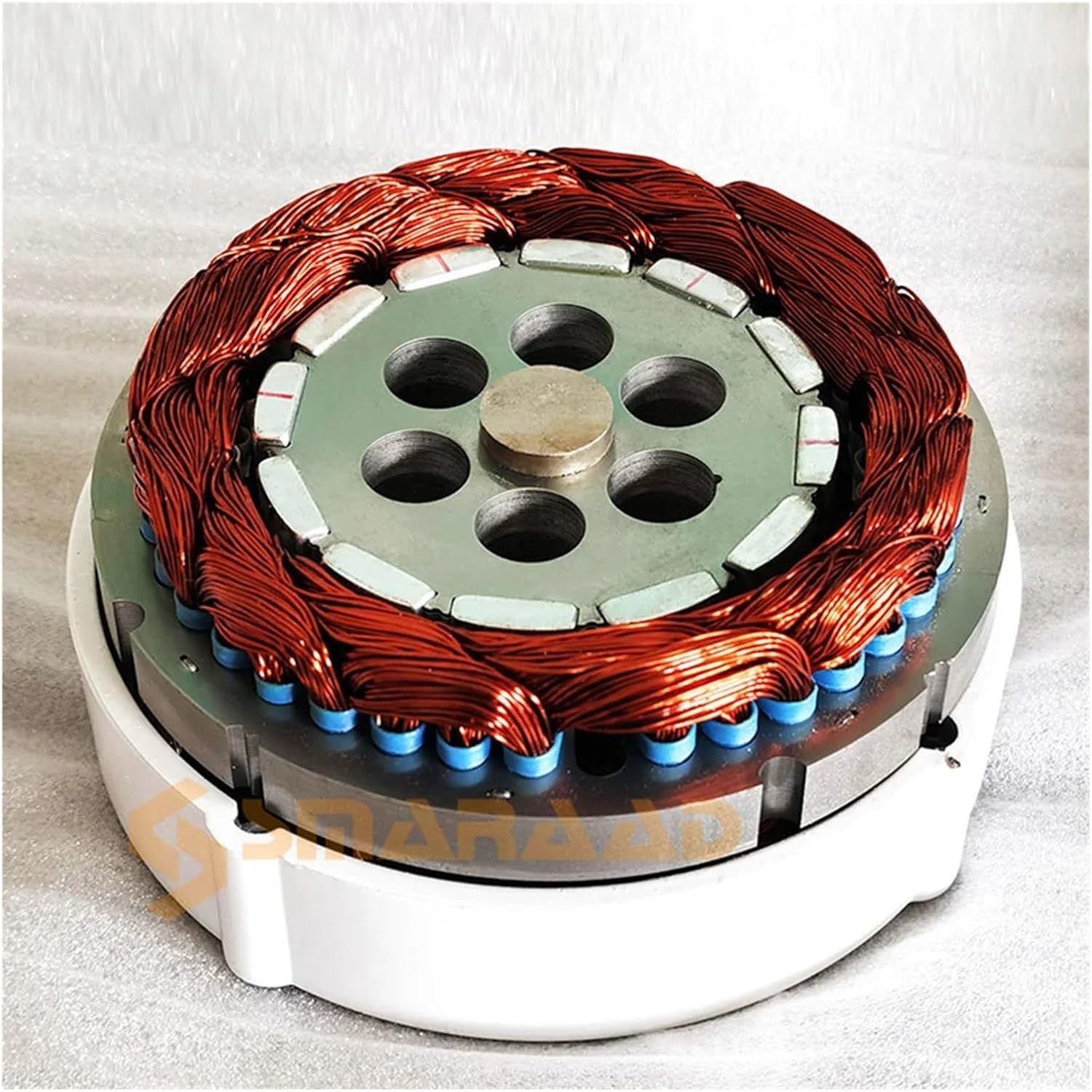 Low Speed 100W 200W 12V 24V Gearless Permanent Magnet Generator for Wind Turbines and Water Turbines Industrial Energy(Single Shaft,12V_200W)