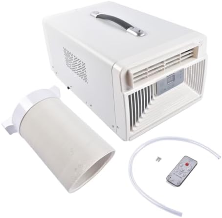 110V Portable Air Conditioner, Mini Camping AC for Tent, RV, Outdoors - Lightweight Compact Personal Cooling Unit