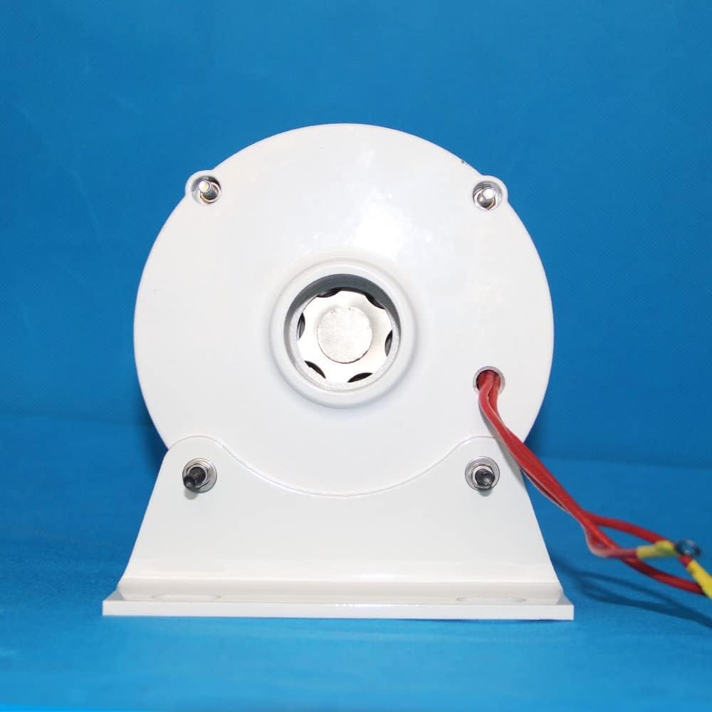 Wind Turbine, New Energy Wind Turbine and Water Turbine Low Speed 100W 200W 12V 24V Gearless Permanent Magnet Generator Horizontal Wind Turbine(Without Base,24V_200W)