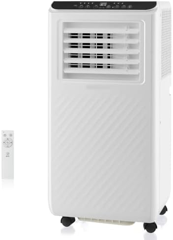 LDAILY 10000 BTU Portable Air Conditioner, 4-in-1 AC Unit with Cooling, Fan, Dehumidifier & Sleep Mode, 24H Timer, Remote Control, Window Kit for Bedrooms & Office up to 250 Sq.Ft.