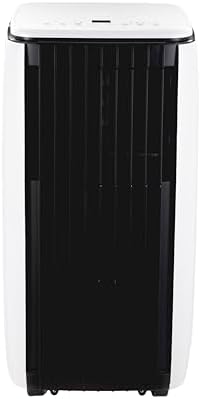 Generic Portable Air Conditioner, Black with Silver Accent, Digital Controls, 12000 BTU Cooling Power, Remote Control, 29.5x17x15 Inches, Indoor Residential Unit