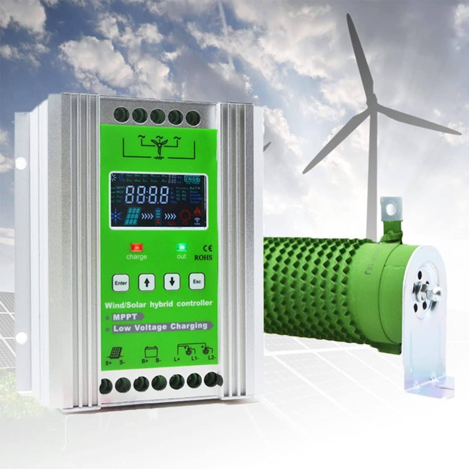 2000W-12000W Wind Solar Hybrid Charge Controller,Wind Solar Supplementary System,W-ind Charger,W-ind Char-ge Controller,LCD Energy Char-ge Con-Troller,for W-ind, Solar Panel 24V-48V-12000W