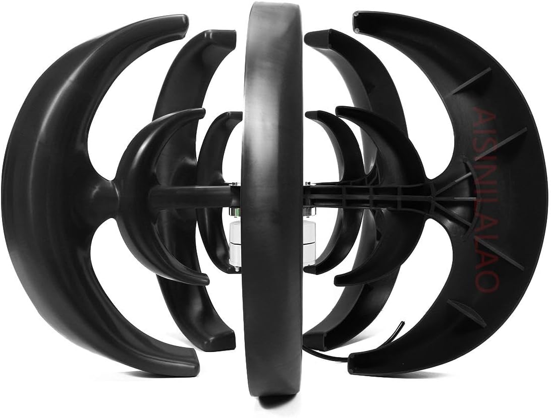 12V 24V 4000W Vertical Wind Turbine Generator Lighting 5 Blades Sports Kit Kit Windmill Charge Charging Charging Turbine Camping