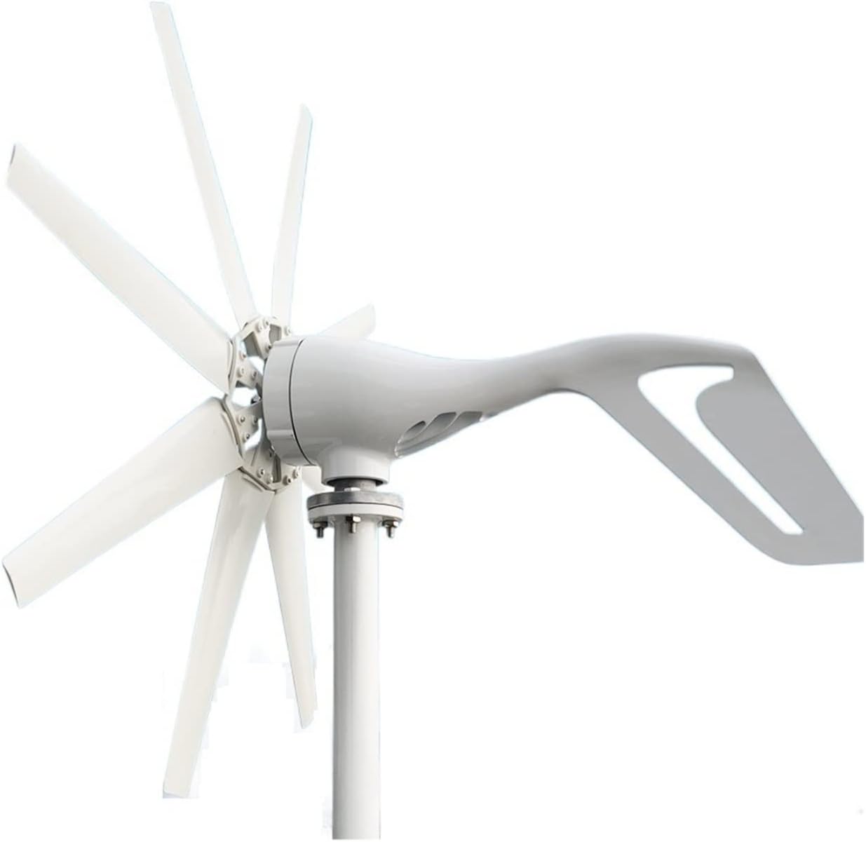 Wind Turbine, Wind Energy Turbine Generator 2000w 12v 24v 48v 8 Blades with Off Grid System Mppt and Hybrid Charge Controller for Home Use(Turbine Only,12V)