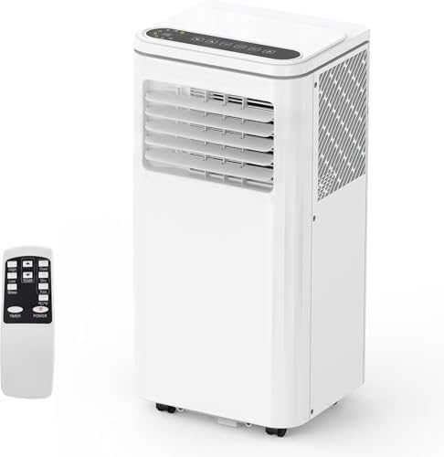 10000 BTU Portable Air Conditioners, 4 Modes Portable AC Unit with Fast Cooling/Energy Saving/Remote Control/24Hrs Timer Portable Ac Units for Room Camping Car Office