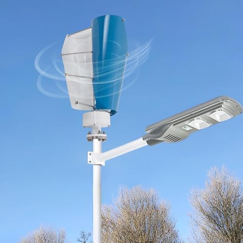 5000W Vertical Axis Wind Turbine Generator, 12V-220V Wind Power System for Home Use, Eco-Friendly Windmill with MPPT Charge Controller for Camping & Appliances