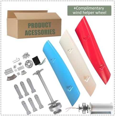 12000W Vertical Wind Turbine Generator Kit - Magnetic Levitation 12V/24V/48V with MPPT Controller for Efficient Renewable Energy Solutions for Home & Street Lighting