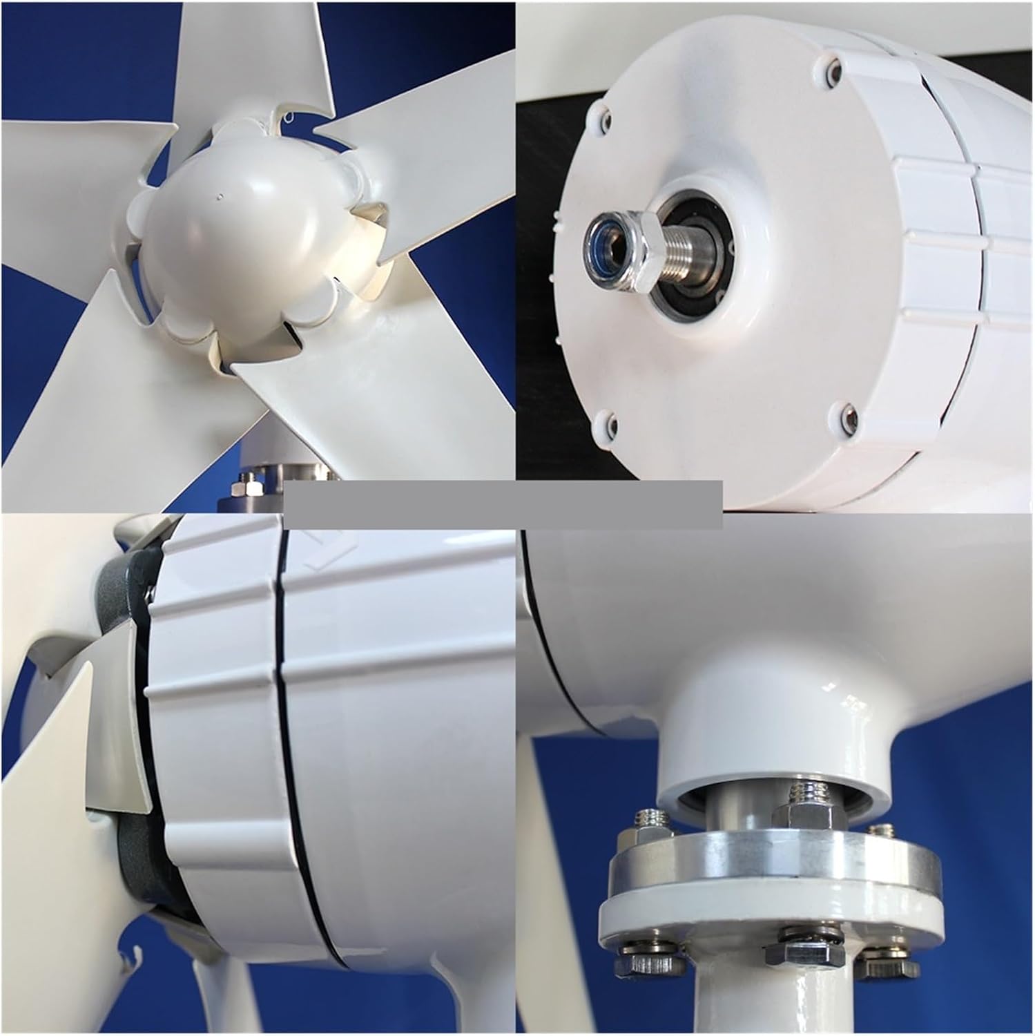 1000W 5 Blades 12V 24V 48V Windmill Wind Power Wind Turbine Generator MPPT Controller for Home Use Industrial Energy(with Hybrid Control,24V)