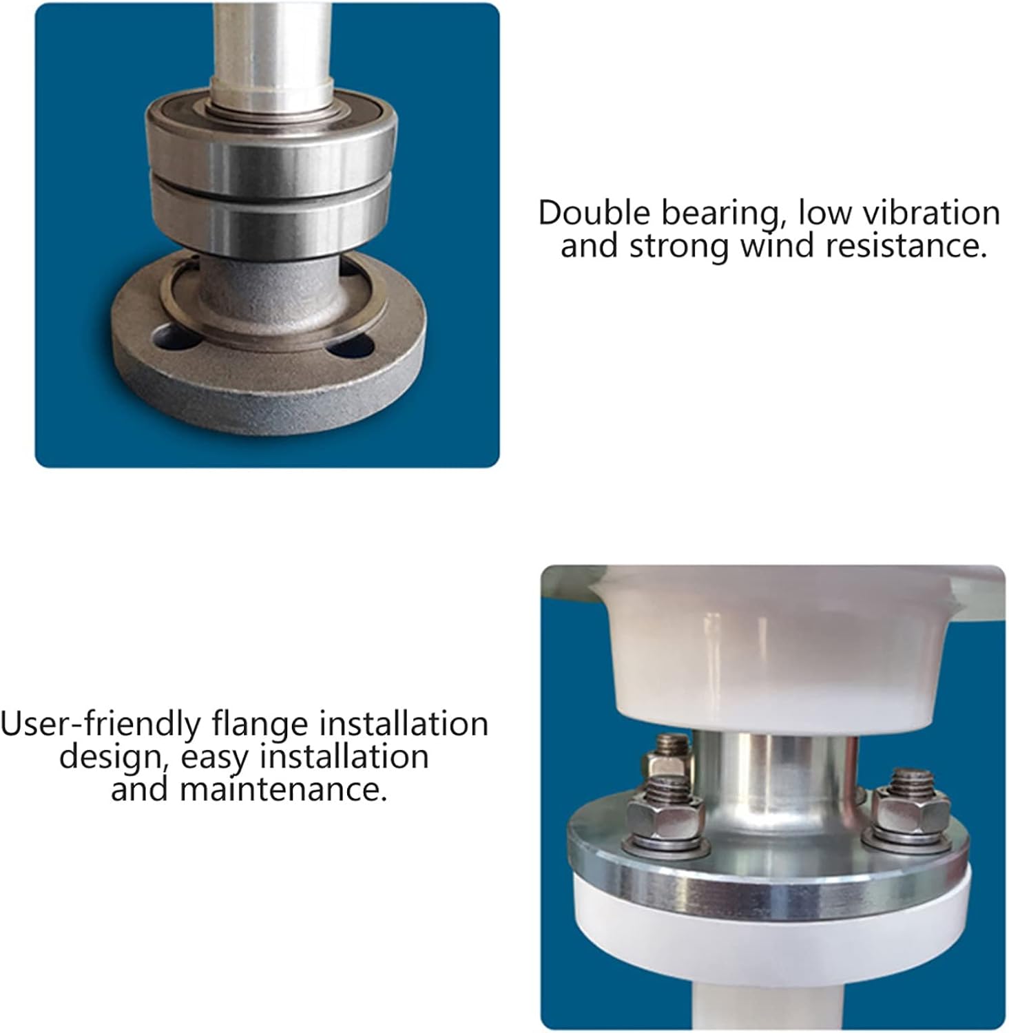 12V-220V Vertical Wind Turbine Generator+ 5000W Windmill RV Yacht Farm Small Wind Generator Home Use Windmill Free Energy(White)