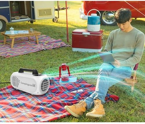 campingM portable air conditioner Convenient for outdoor activities 18.5x7.5x9.5inch 100-240V~, 50/60Hz, 2.5A