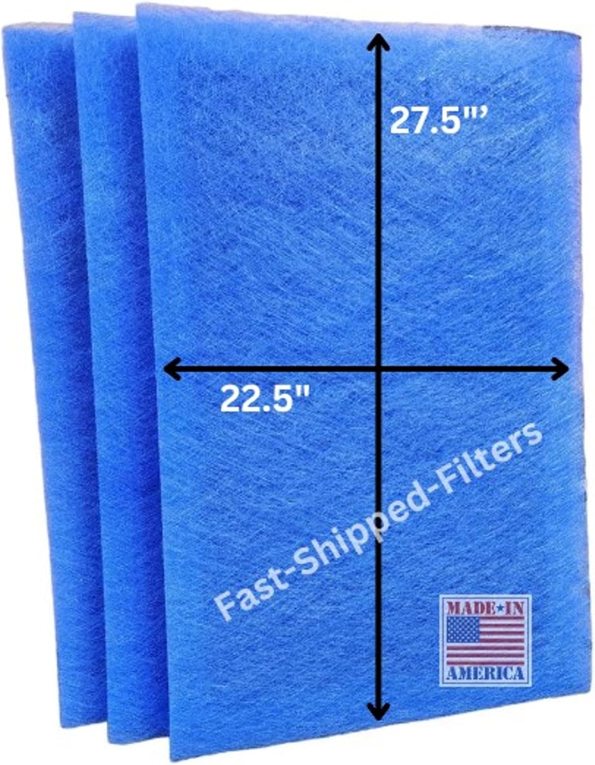 Fast-Shipped-Filters 24x30-3 Pack compatible with 24x30 Dynamic electronic air cleaner24x30 replacement polarized filter pads refill Blue