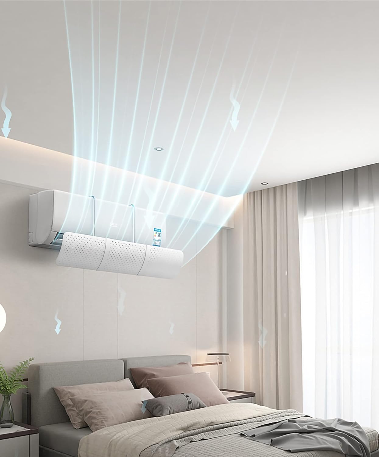 Air Conditioner Windshield, Anti-direct Blow, Cold Air Outlet Windshield, Wind Deflector, Air Conditioner Dust Cover, Wall-mounted Universal Baffle