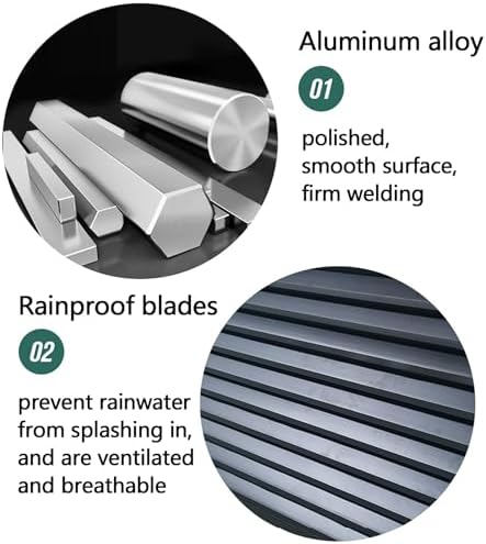 Outdoor Air Conditioner Cover for Outside Units, Aluminum Decorative Privacy Fence Screen, Trash Can Enclosure Flower Stand All Weather Protective Cover, Condenser Protective Cover AC Unit Cover (C