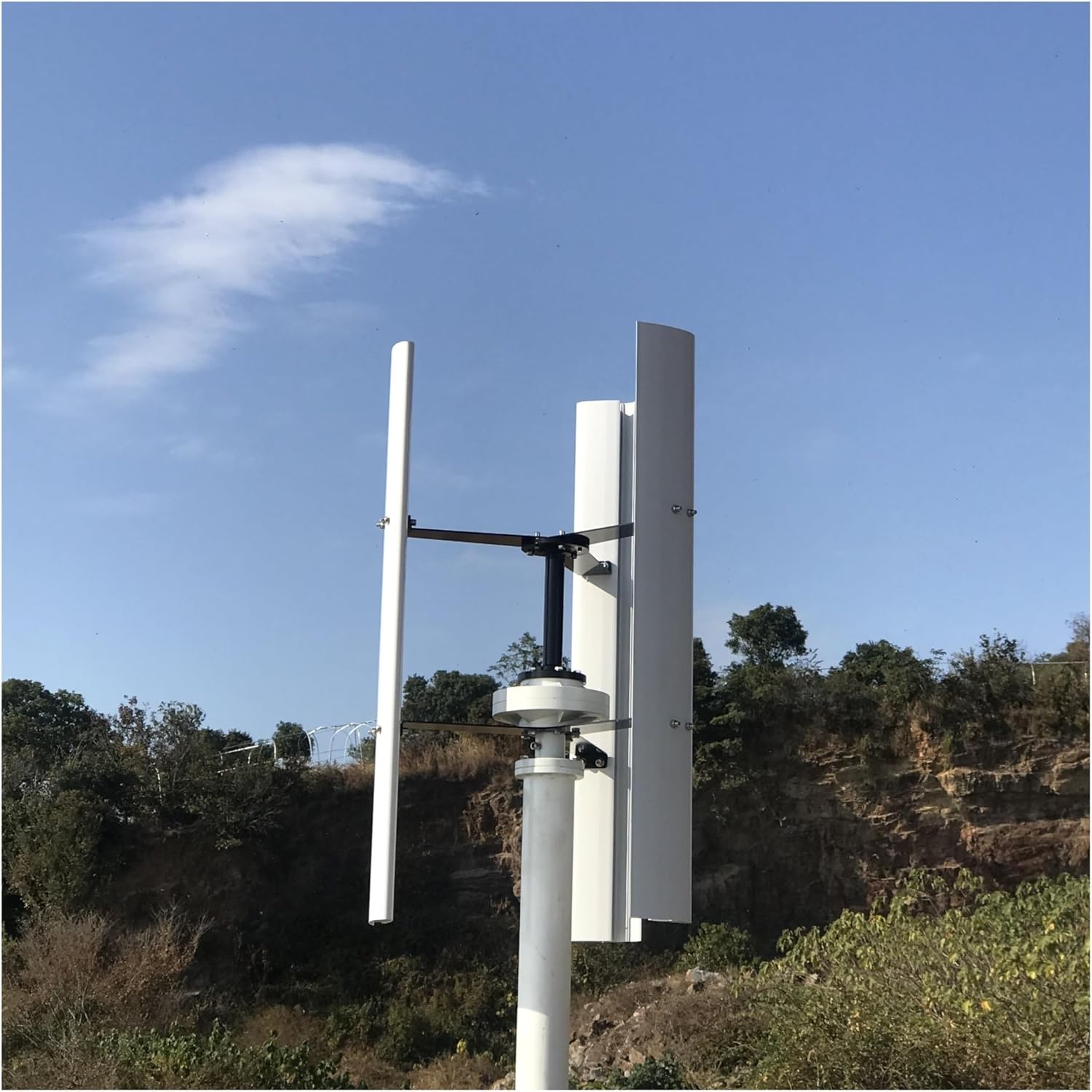 Wind Turbines, Vertical Wind Turbine 8000w 12v/24v/48v Maglev nerator Low Wind Speed Start Free Energy 3 Phase AC Windmill for Home Use(12V)