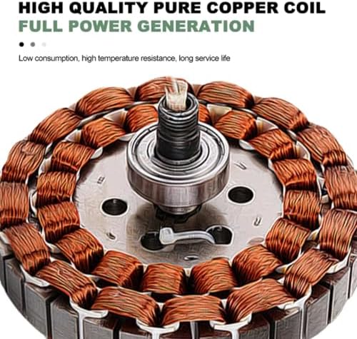 2000W Gearless Permanent Magnet AC Generator - Low RPM 12V/24V/48V Alternator for Wind Turbines & Hydropower Solutions, 3 Phase Output for Water Energy Systems