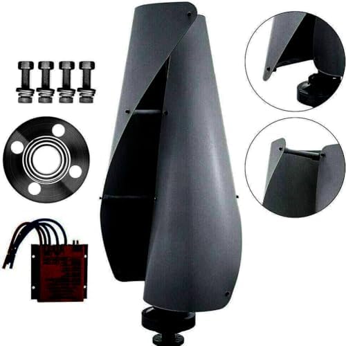 12000W 24V Wind Turbine Generator Kit with Blades & Charge Controller - Low Start-Up Wind Speed, Ideal for Marine & Home Renewable Energy Solutions