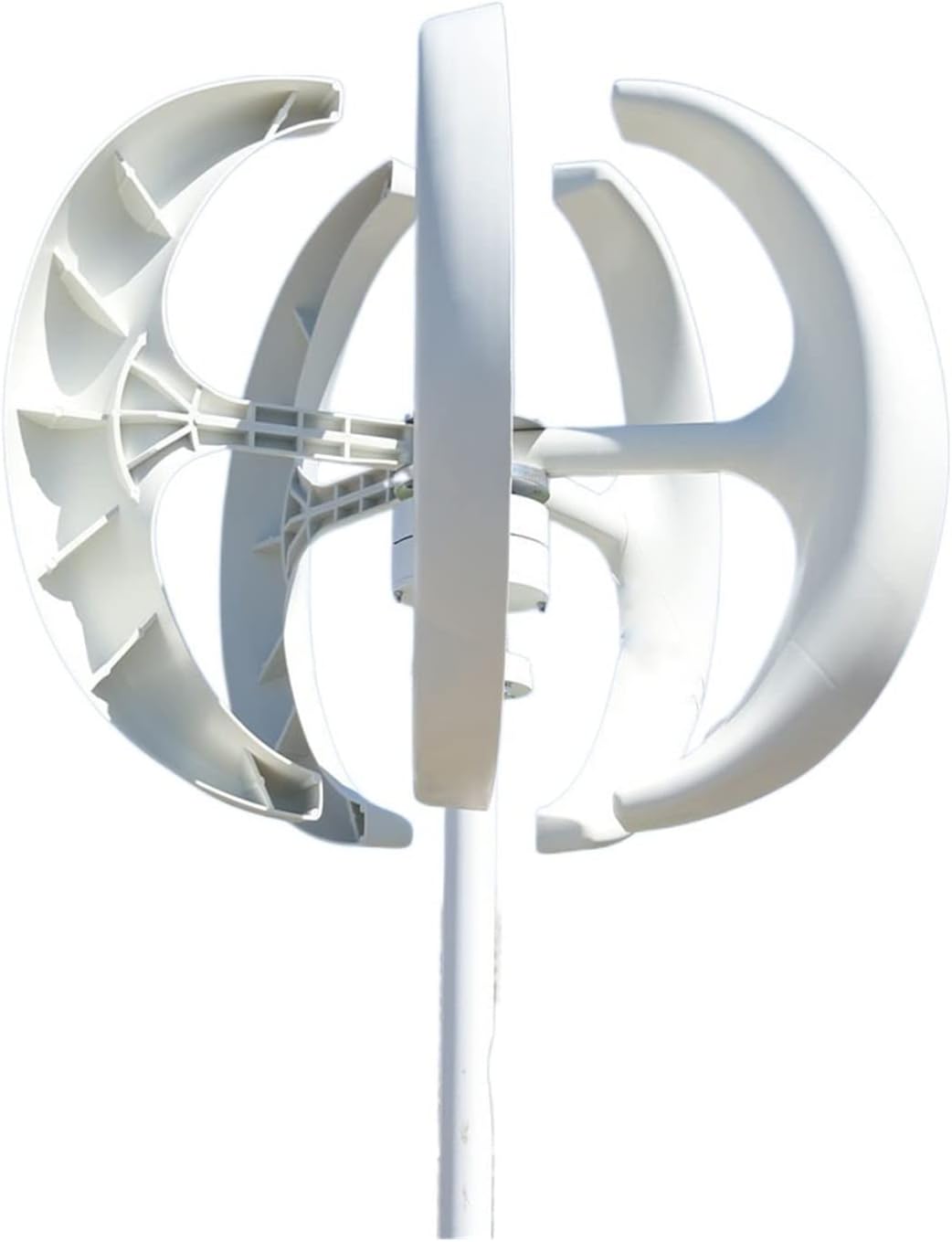 Wind Turbine, 4000W 5 Blades Vertical Axi Wind Turbines Generator Lantern 12V 24V Motor Kit Electromagnetic for Home Streetlight Use(12V)