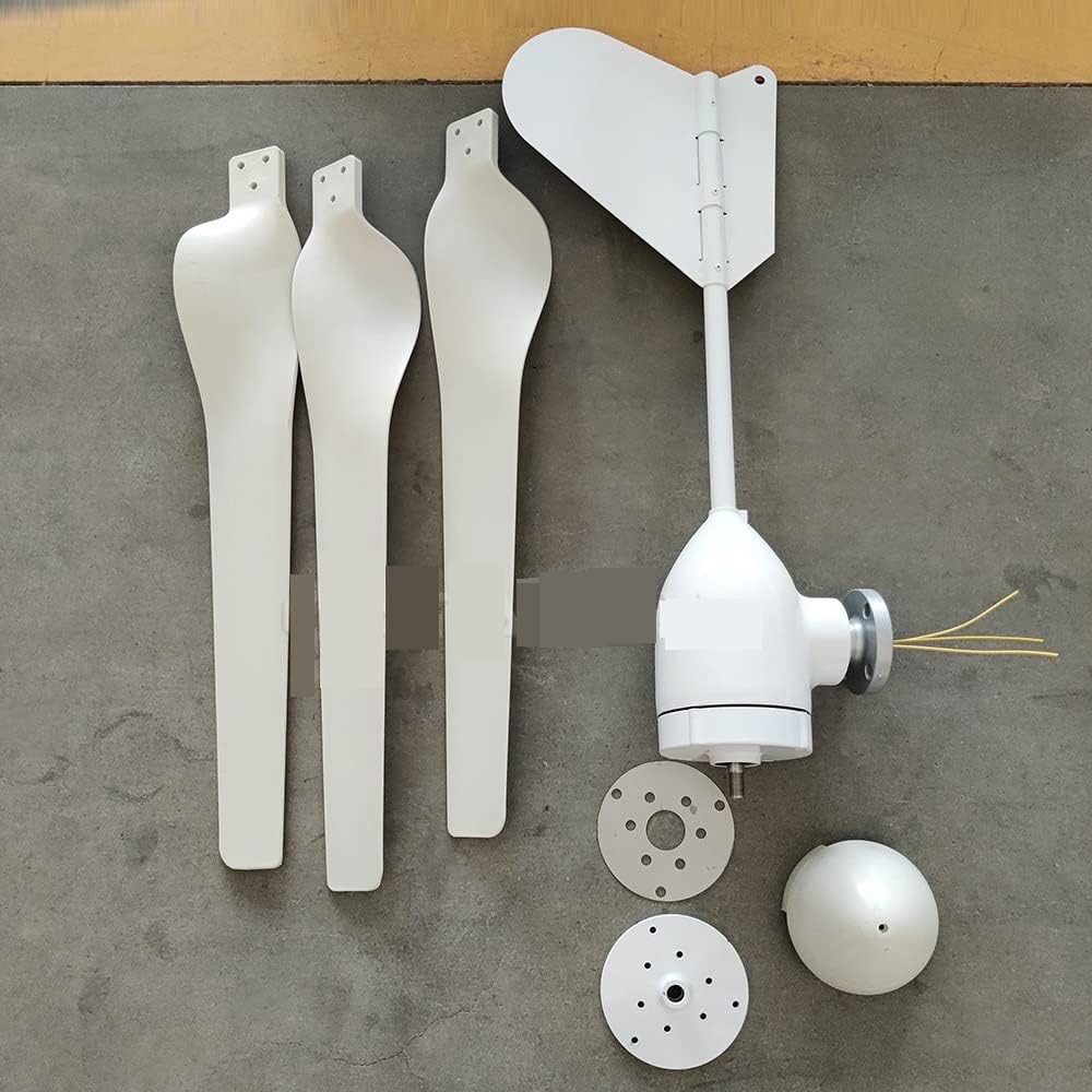 Wind Turbine, Wind Turbine Generator 2000w 48V 24V 12V Wind Mill Wind Generat Kit Free Energy Altern with Mppt Controller for Home Use(with MPPT Controller,12V)