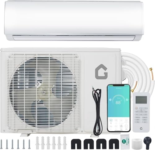 GarveeLife 24,000 BTU Mini Split Air Conditioner 23 SEER2 Ductless Smart AC and Heater Cools/Heats up to 1500 Sq.Ft, High Efficiency Inverter, Ultra Energy Saving WiFi and Remote Control, 208V/230V