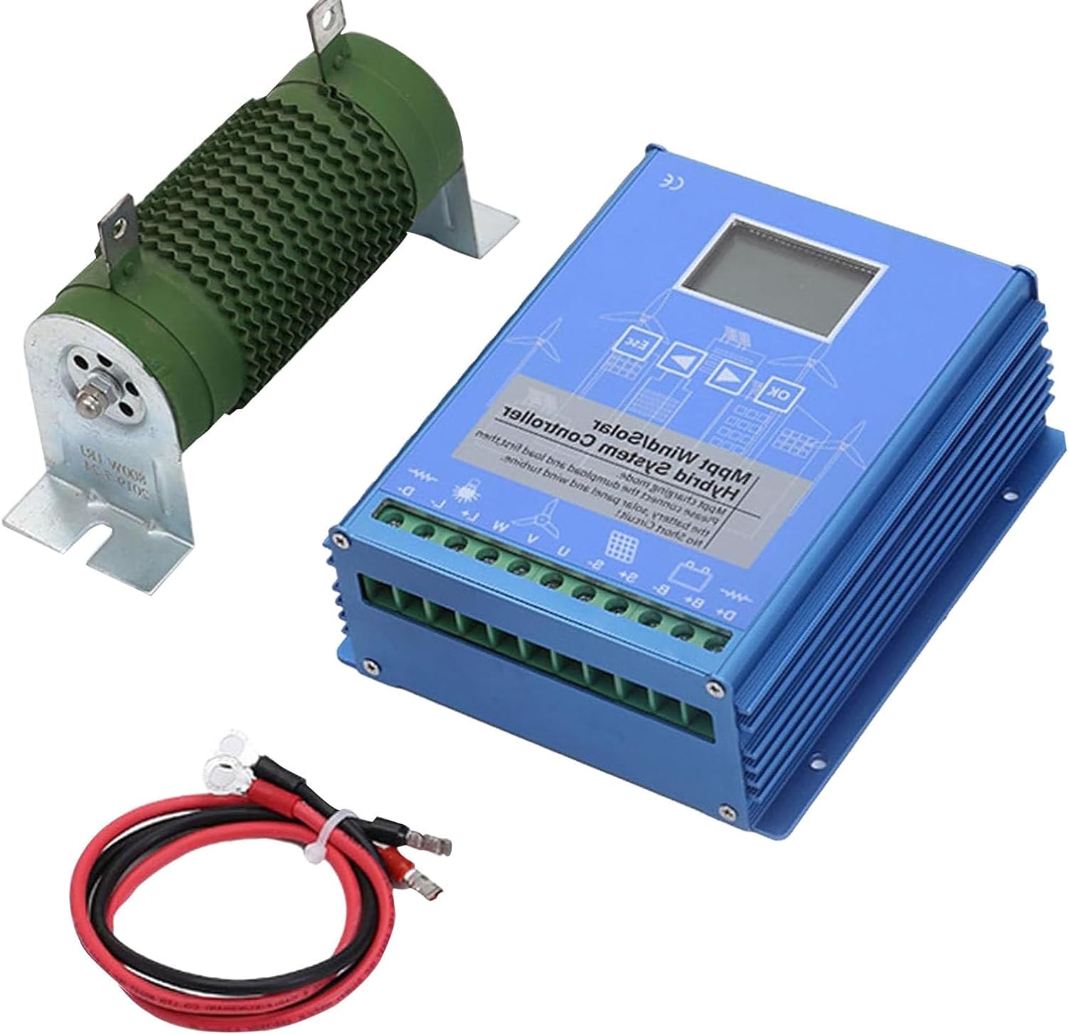 15000W,Wind Solar Hybrid Charge Controller,12V/24V/48V,Mppt Boost Charging with LCD Display and Dump Load,Automatic Controller for Home, Boat, Street Light 48V