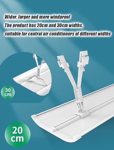 Air Conditioner Air Deflector Air Conditioner Vent Deflector, Adjustable Airflow Direction, Purifying Filter Cotton