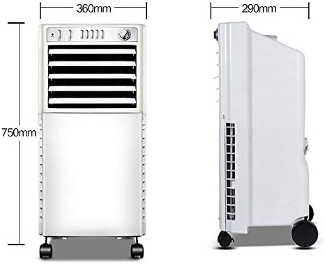 Cooling Fans Portable Air Conditioner Fan, 80° Oscillation,4 speeds, 2H Timing Evaporative Air Cooler Cooling Fan with for Home, Office, 65W 3 Speed Setting