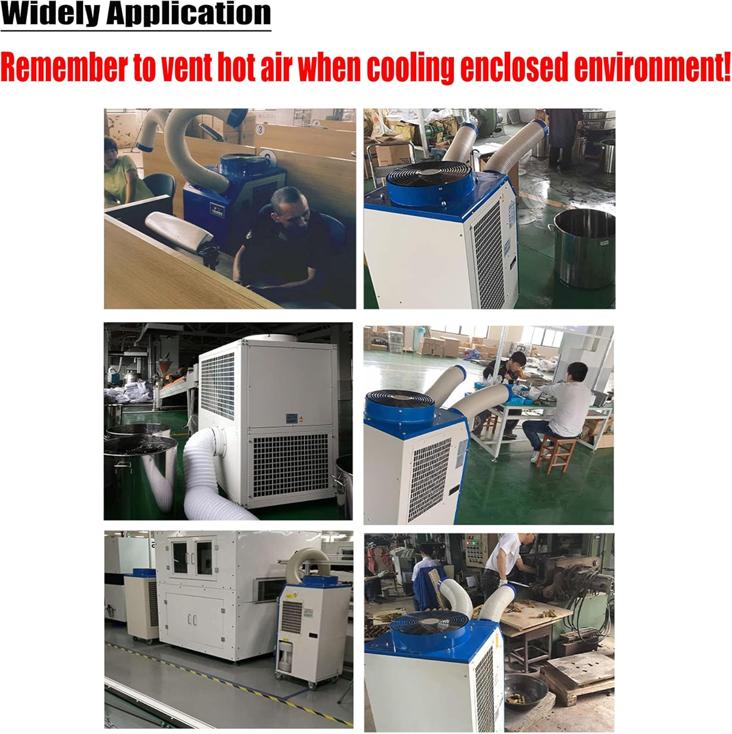 Industrial Air Conditioner Portable Mobile Spot Cooler Industrial Grade Commercial Indoor Outdoor Air Cooling Machine 220V 1400W