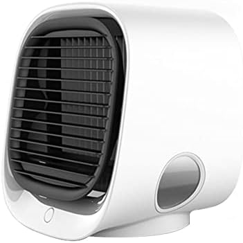 Portable Conditioner Small Personal Evaporative Air Cooler and Humidifier Fan Mini, Green (Color : White)