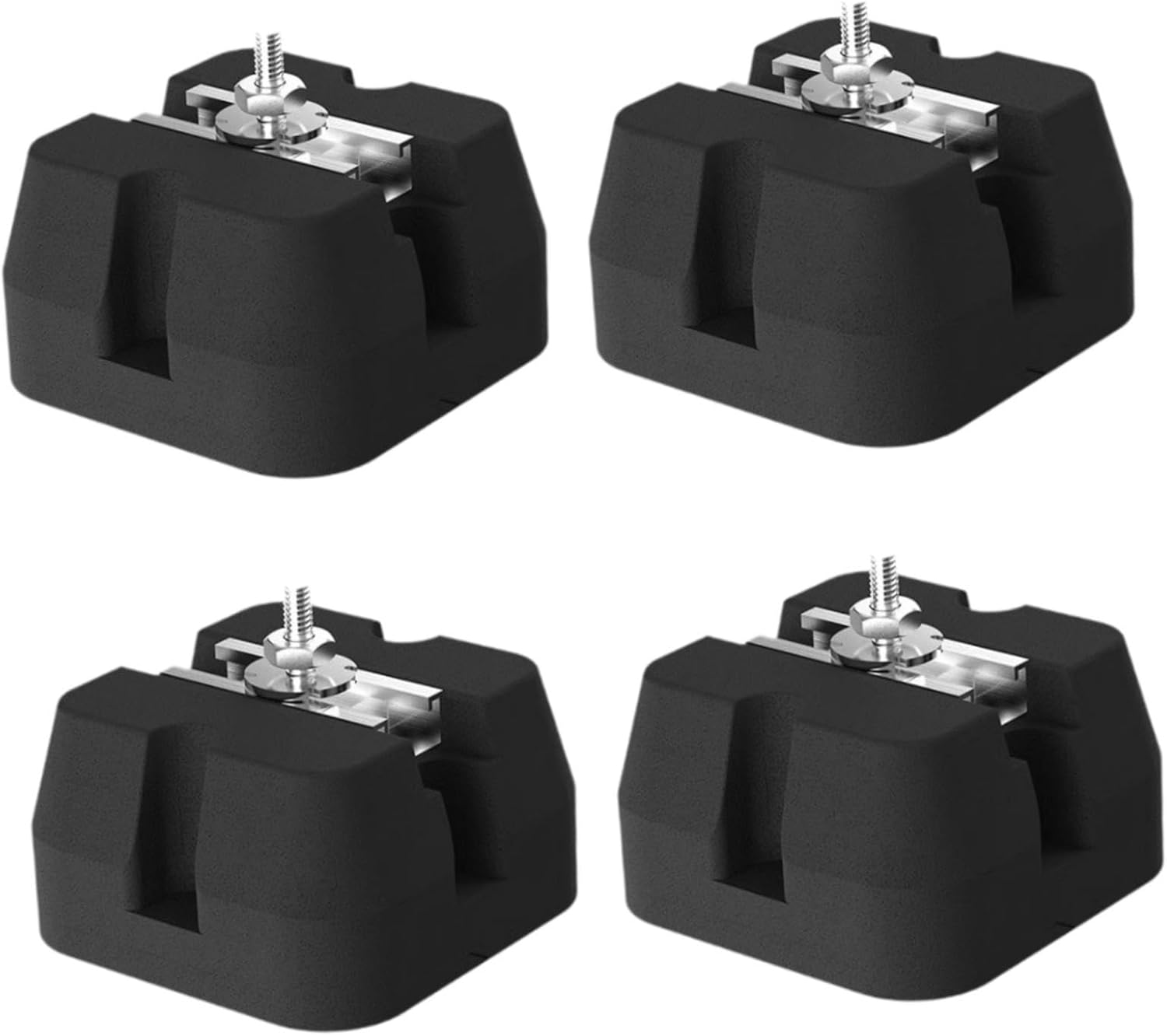 4X Air Conditioning Anti Vibration Pad Isolator Rubber Pad Easy Installation Shockproof Pads for Air Conditioner Attachments, C 100x100x65mm