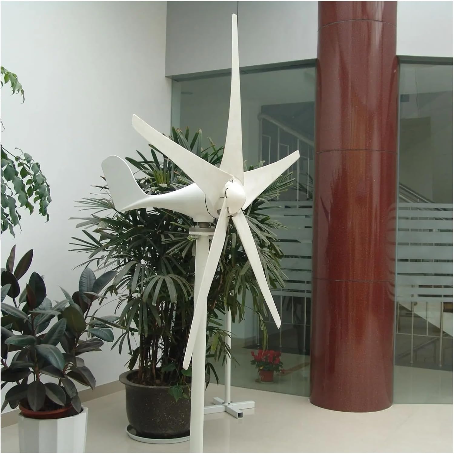 Wind Turbines, Wind Mill 300w Small Wind Turbine Wind Generator with 3 Blade 2.5m/s Low Wind Speed Starting Wind Turbines(24V)