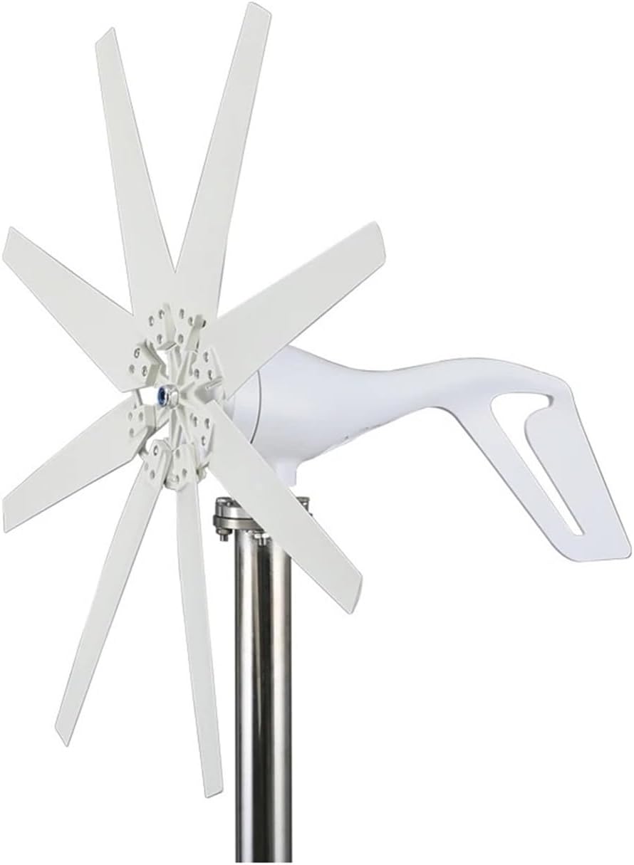 1000W Wind Turbine Generator Kit Horizontal Turbine 12V/24V/48V Low Noise Household with 7 Blades Industrial Energy(Off Grid System,48V_1000W)