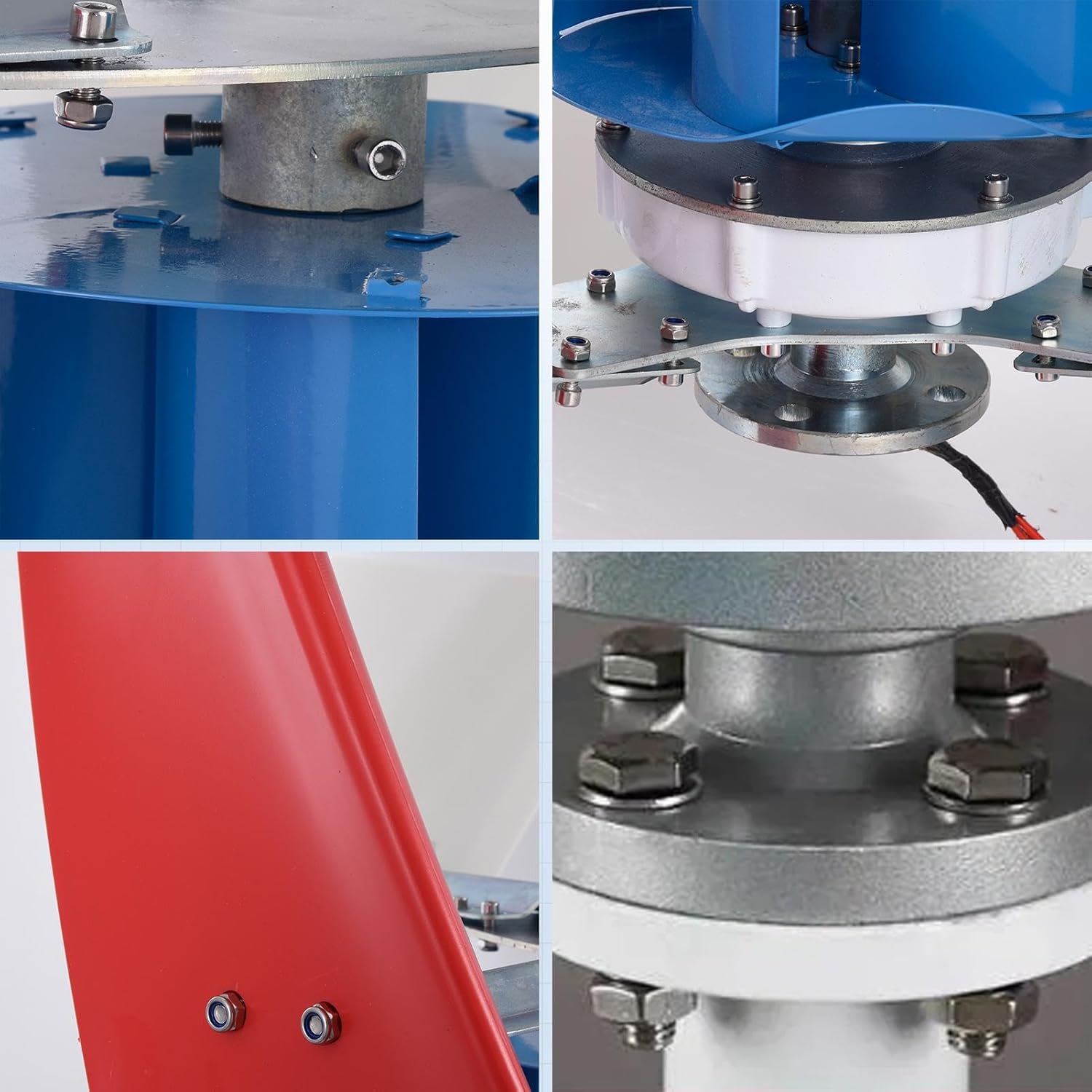 Home Wind Turbine - 3000W Wind Mill Generator - 3 Leaves, Safe, Small Household Windmill for Home, Farm, RVs, Boats, Terraces