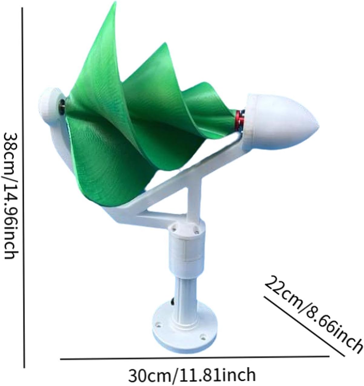 Spiral Wind Turbine Generator, High Efficiency Permanent Portable Direct Replace Three Phase Brushless, for Industrial, Green