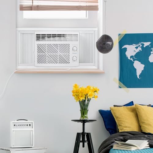Keystone 5,050 BTU Window Mounted Air Conditioner, 115V, Window Air Conditioner for Apartment, Living Room, Bathroom and Rooms up to 150 Sq.Ft., White