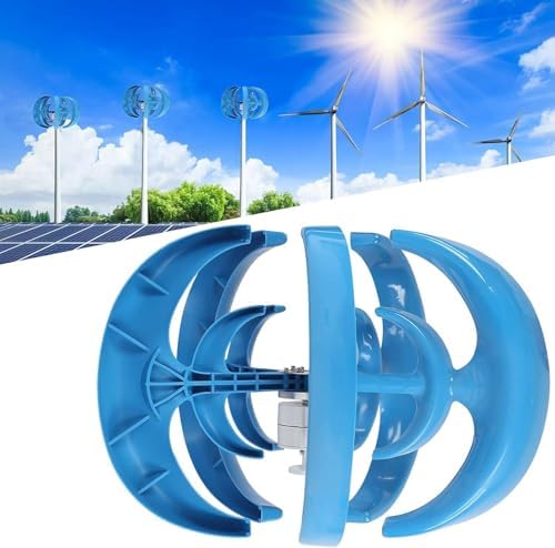 1000W Vertical Axis Wind Turbine Generator, Magnetic Levitation Technology, 12V/24V, Efficient Renewable Energy for Home & Boat, Compact, Quiet Design, Eco-Friendly White Finish