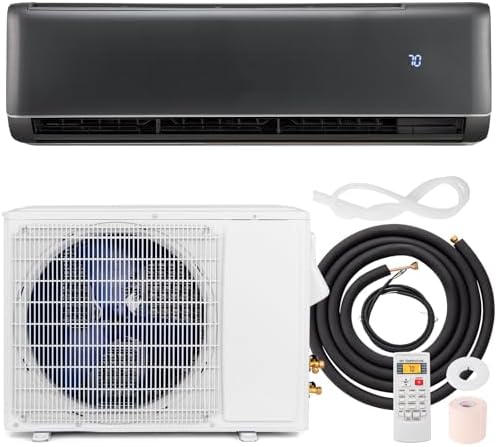 RELAX4LIFE Mini Split Air Conditioner - 24000 BTU 21 SEER2 208-230V Inverter AC Heating & Cooling System w/Heat Pump, Remote, Work with Alexa, Cool up to 1500 Sq.Ft, Pre-Charged Ductless Split AC Unit