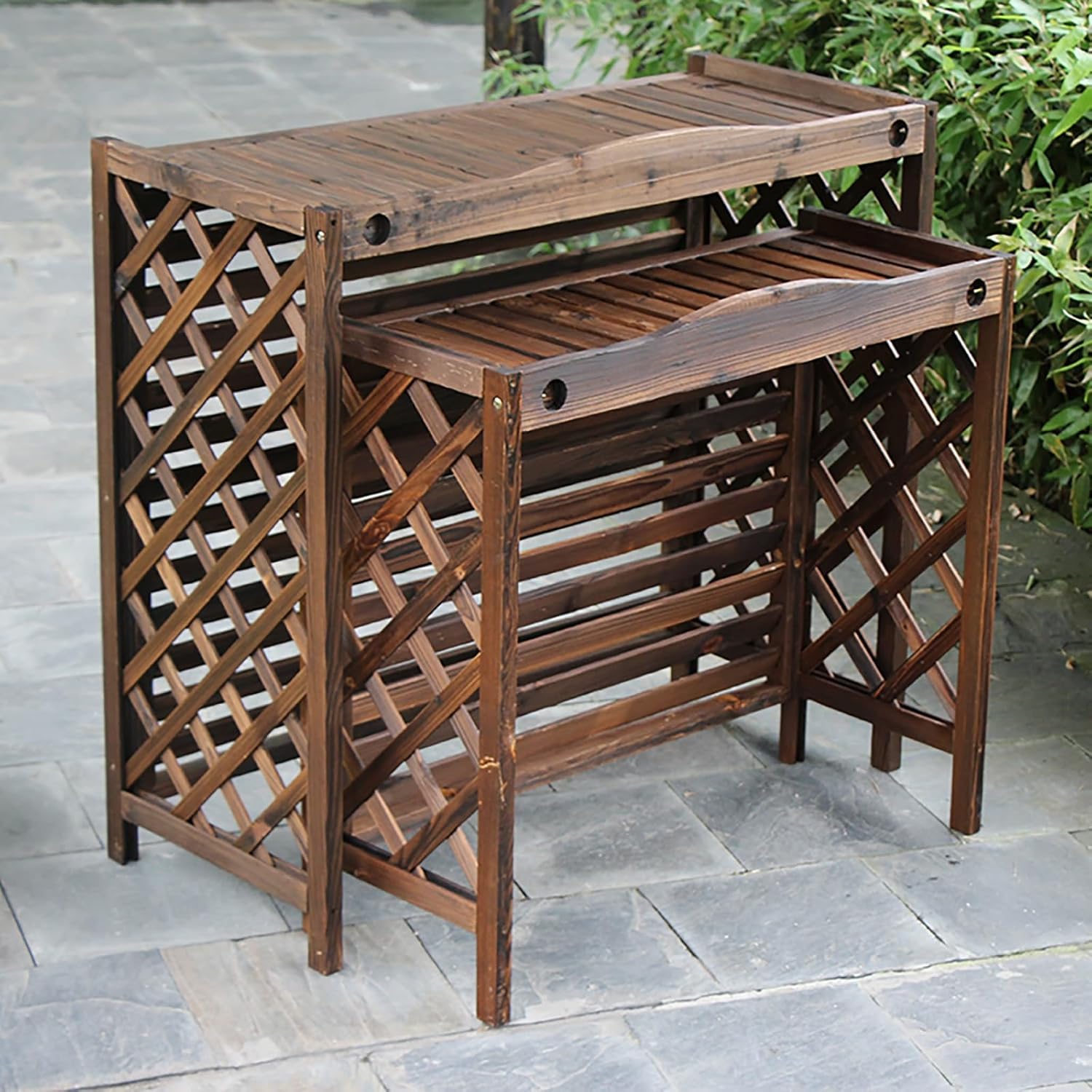 Outdoor Air Conditioner Cover Fence Screen Privacy Screen, Trash Can Enclosure, Decorative Flower Stand Condenser Protective Cover, Ac Fence for Outside Unit (Size : 105x47x80cm 41.3x18.5x31.5in)