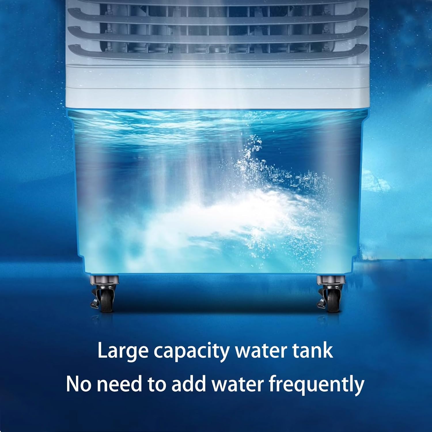 Evaporative Air Cooler, Portable Air Conditioners with 3 Speed, Timer, Water Tank, Industry Swamp Cooler for Room Garage Office