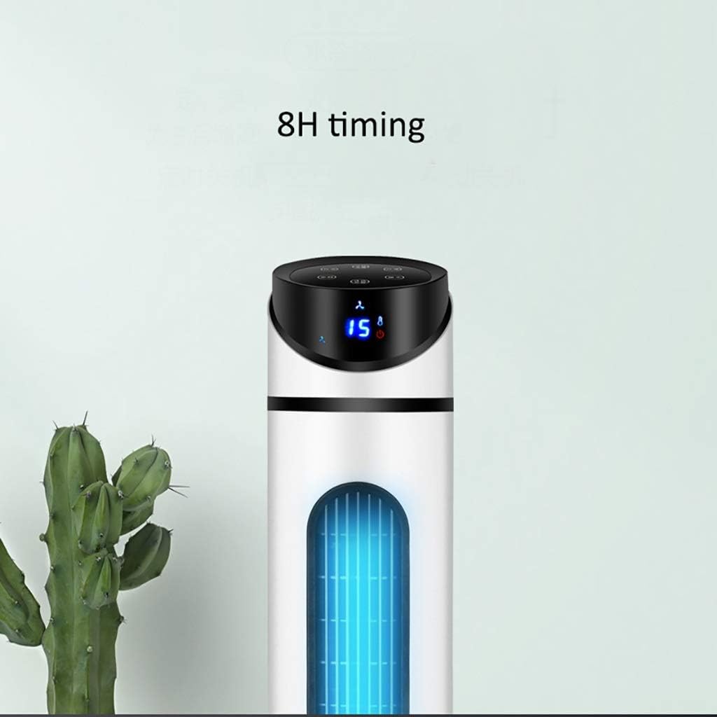 Portable Air Conditioner Fan Office Remote Control Ultra- Quiet Space Air Coolers, Dorm Single Cool Water- Cooled Air Conditioning Unit, Bedroom Portable Bladeless Cold Air Fan White