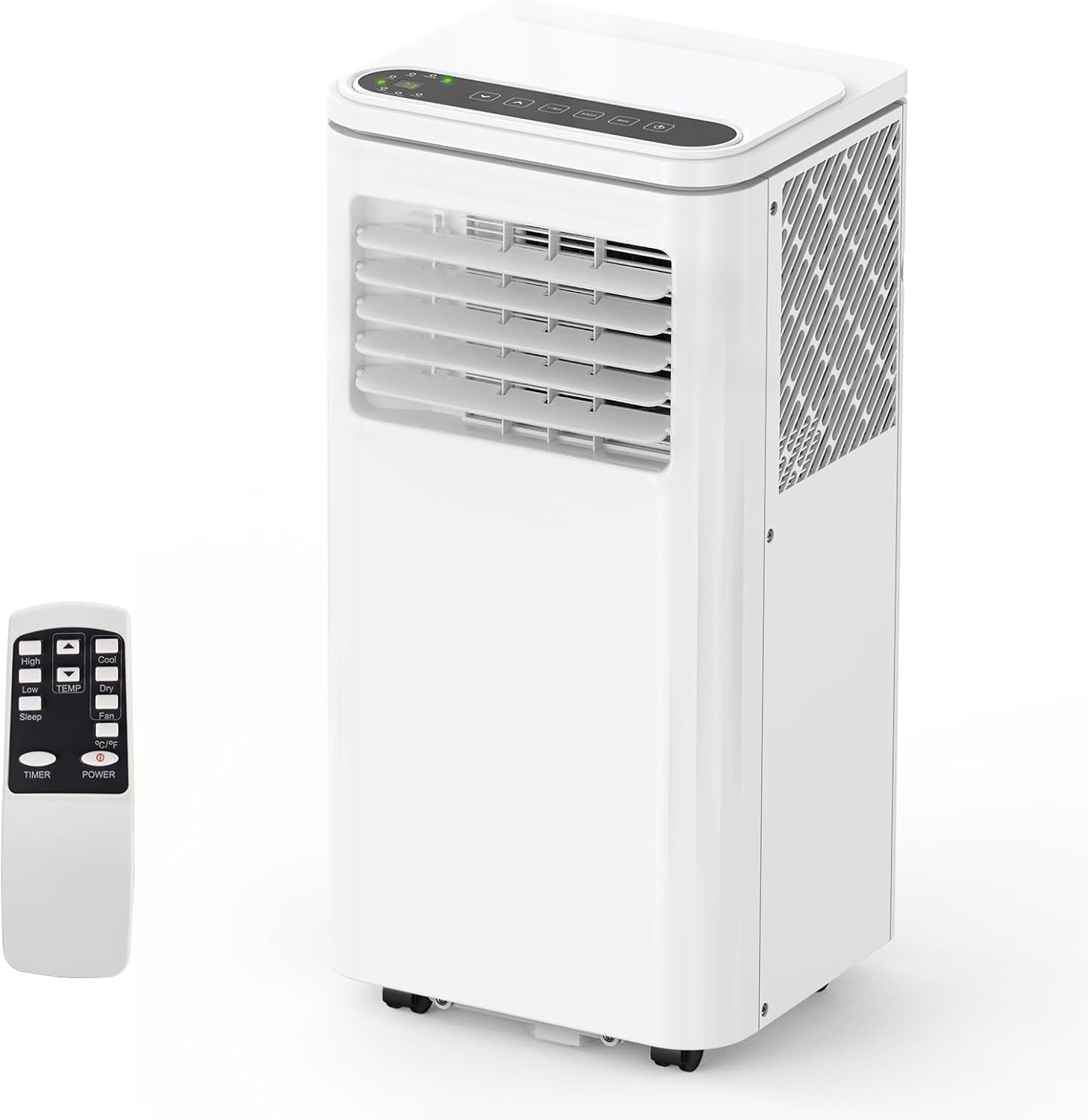 10,000 BTU Portable Air Conditioner - 3-in-1 Portable AC Unit for Room up to 450 sq.ft, Remote Control, Cools, Fan, Dehumidifier, for Bedroom Office