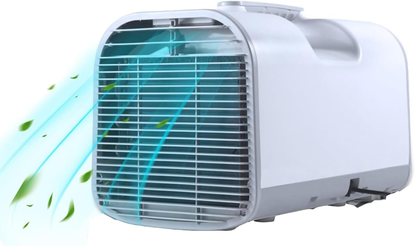 Portable Air Conditioner, Camping Tent Fast Cooling Air Conditioner, Dehumidifier Sleep 24H Time Modes, 3 Wind Speeds LCD Display, for Camping Tent, RV, Car, Truck, Van and Fishing