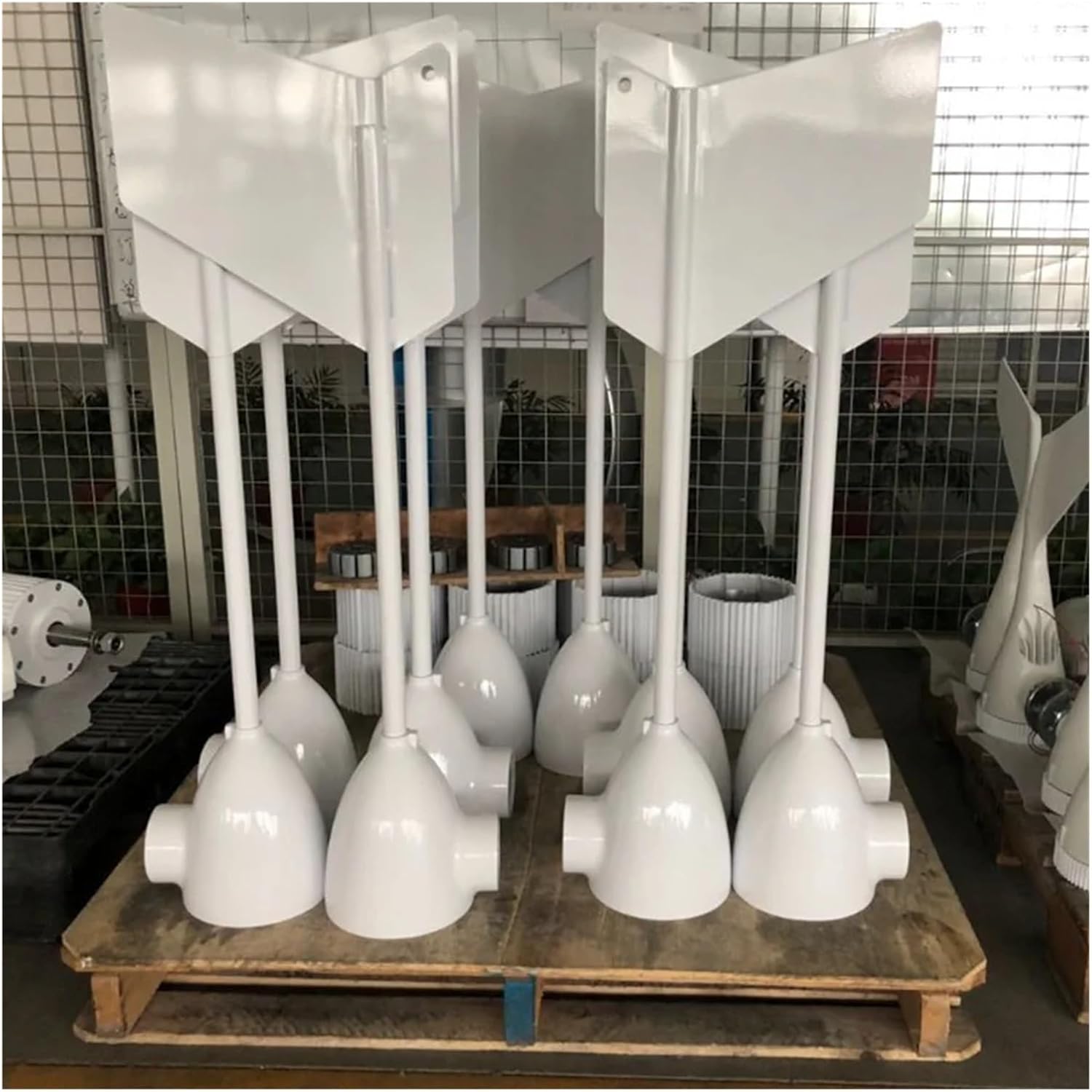 Wind Turbines, 1200W 12V 24V Wind Turbines Generator Lantern Vertical Axis 3 Blades Motor Kit for Home Hybrid Streetlight Use Electromagnetic(48V)