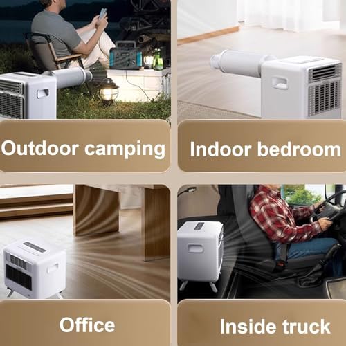 14000 Btu Portable Air Conditioner Room Ac Unit with Touch Panel Jet-Style Strong Wind Design Low Energy Consumption Cold Air Fan for Room/Home/Office