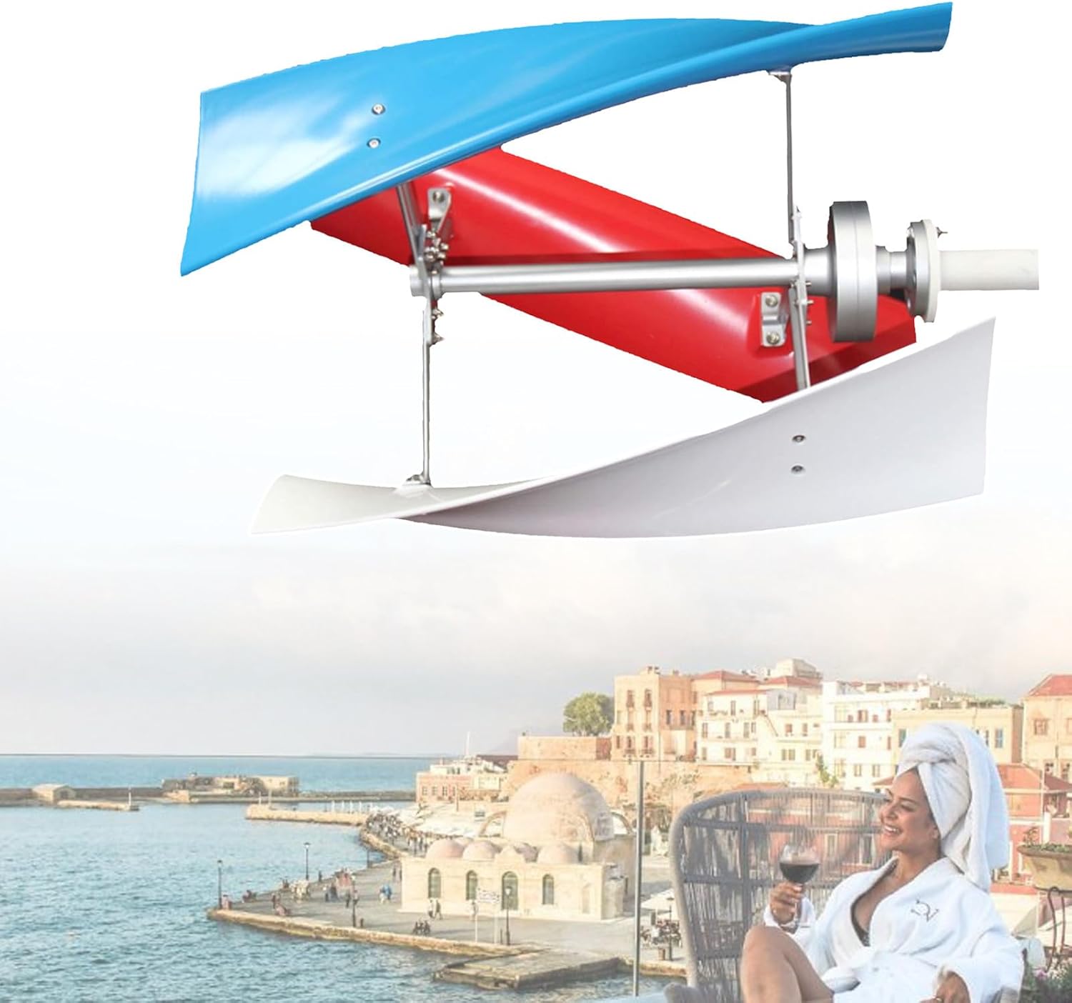 6000W Wind Generator for Home & Marine, 12V/24V High-Efficiency Wind Turbine, Eco-Friendly Off-Grid Power Solution, Renewable Energy Windmill System